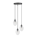 Astral 3 Schwarz Premium Pendelleuchte – transparent – Foto 3