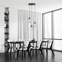 Astral 3 Schwarz Premium Pendelleuchte – transparent – Foto 4