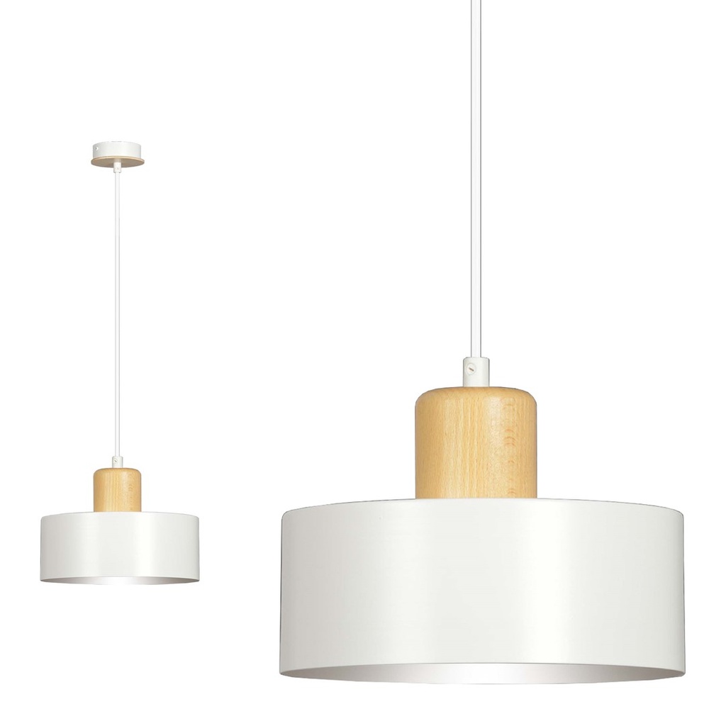 Lampada a sospensione Torin 1 – Bianco – foto 4