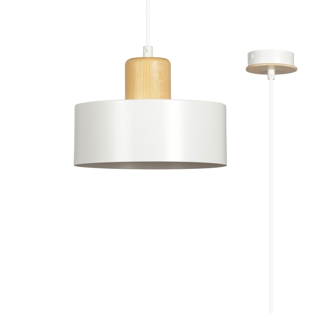 Lampada a sospensione Torin 1 – Bianco – foto 5