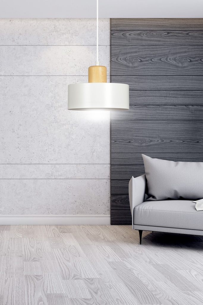 Lampada a sospensione Torin 1 – Bianco – foto 9