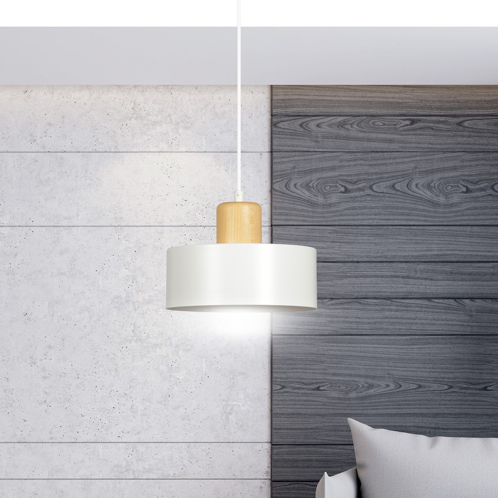 Lampada a sospensione Torin 1 – Bianco – foto 10
