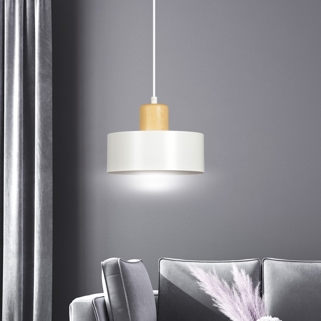 Lampada a sospensione Torin 1 – Bianco – foto 12