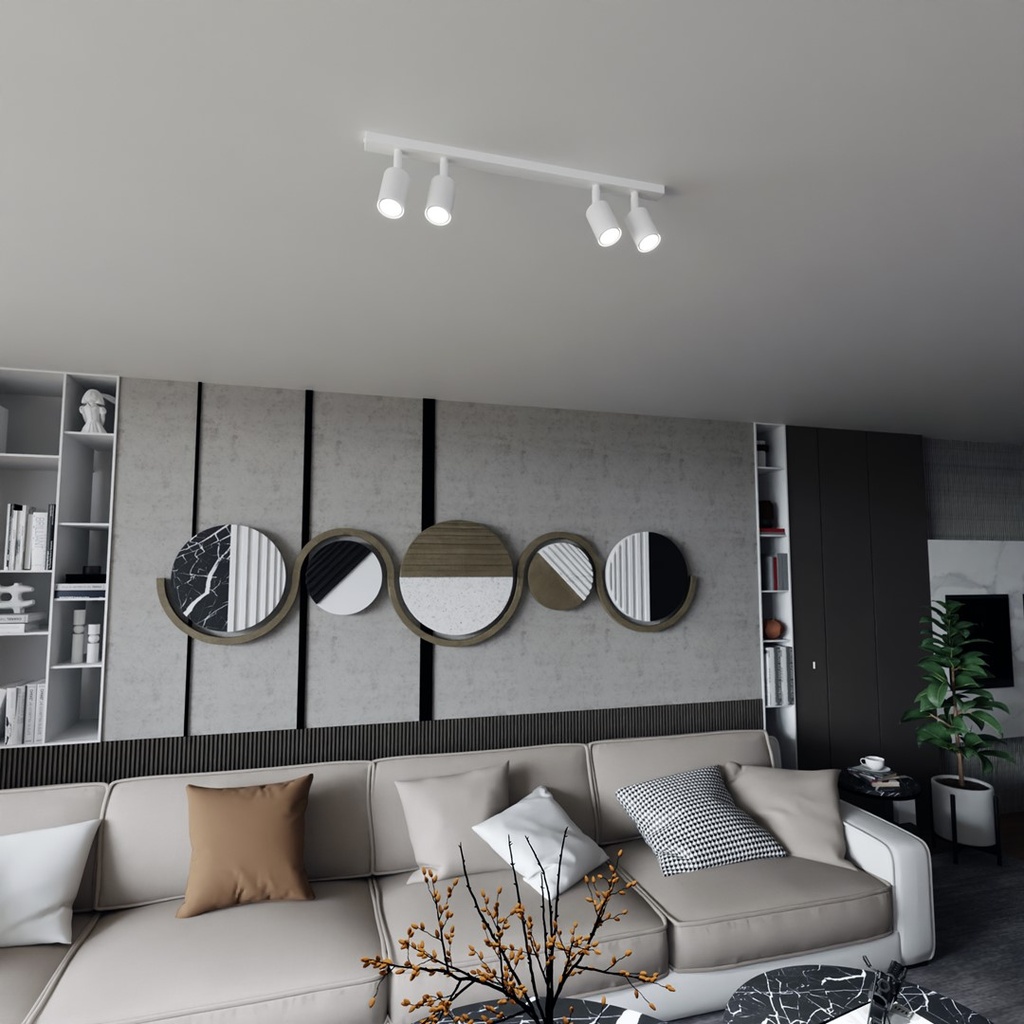 Lampada da soffitto Flash 4 – Bianco – foto 7