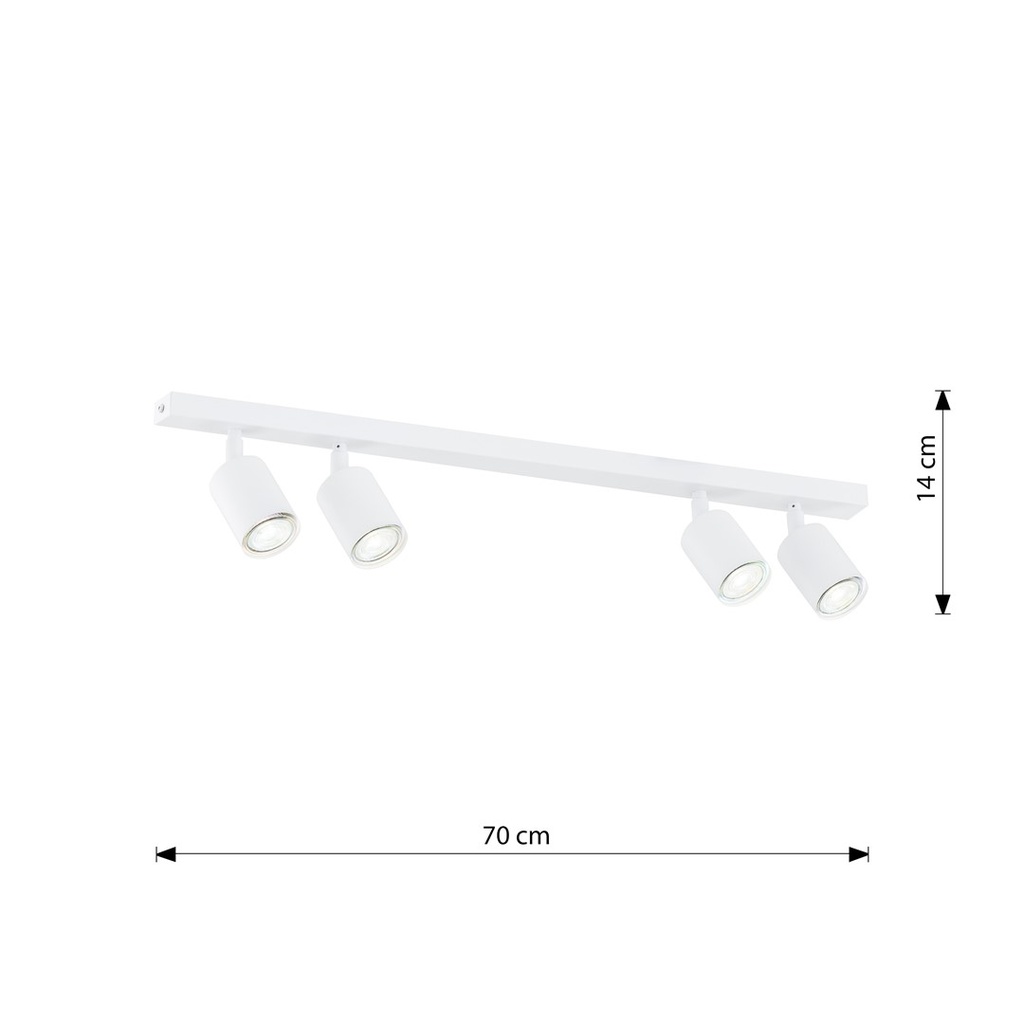 Lampada da soffitto Flash 4 – Bianco – foto 11