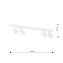 Lampada da soffitto Flash 4 – Bianco – foto 11