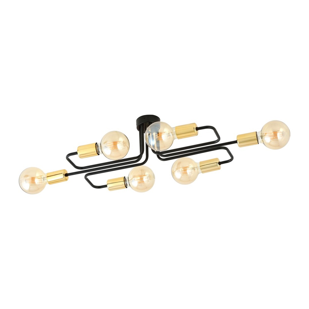 Lampada da soffitto Veken 6A – Oro – foto 3