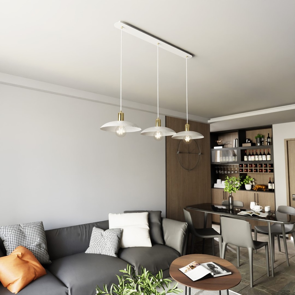 Lampadario Spirit 3 – Bianco – foto 4