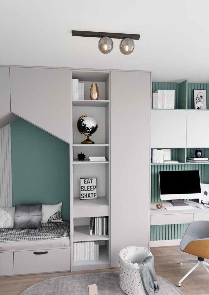 Lampada da soffitto Fit 2 – grafite – foto 5