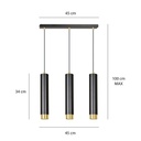 Kibo 3 pendant lamp – Gold – photo 9