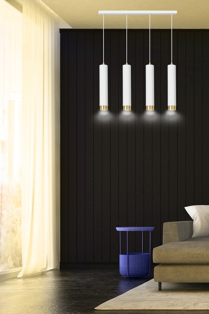 Kibo 4 pendant lamp – Gold – photo 7
