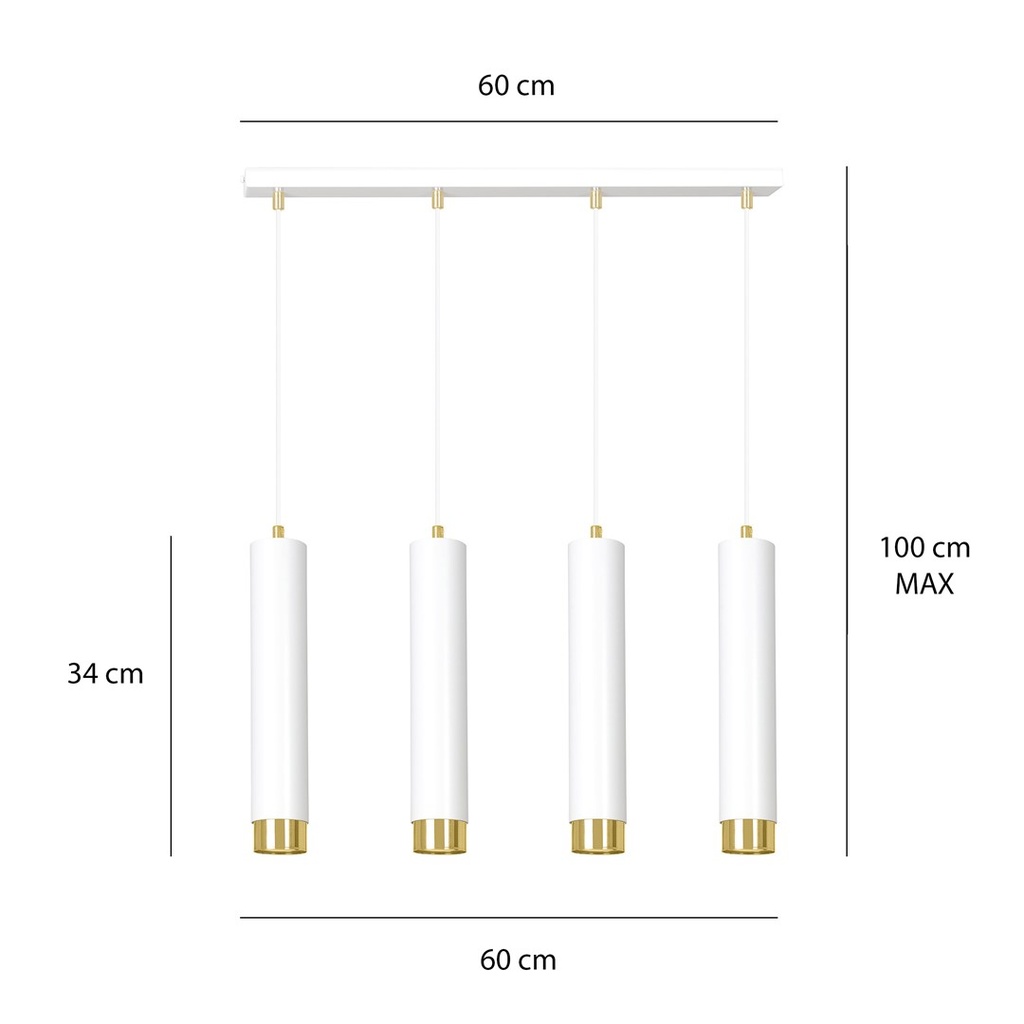 Kibo 4 pendant lamp – Gold – photo 9