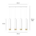 Kibo 4 pendant lamp – Gold – photo 9