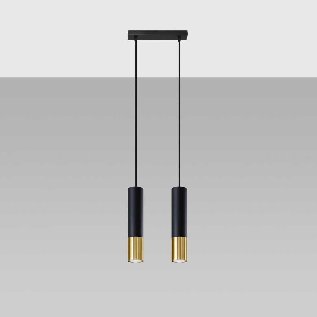 LOOPEZ 2 pendant lamp – Gold – photo 3