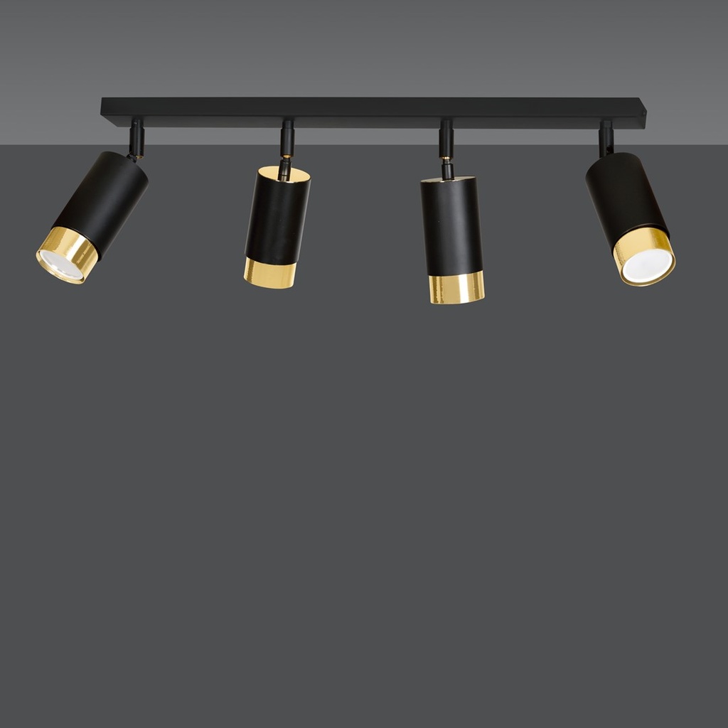 Hiro 4 ceiling lamp – Gold – photo 3