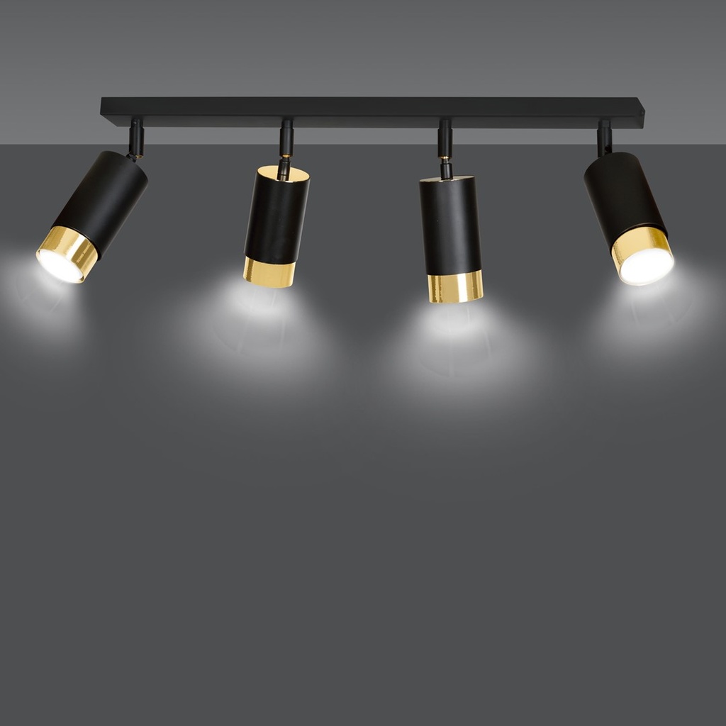 Hiro 4 ceiling lamp – Gold – photo 4