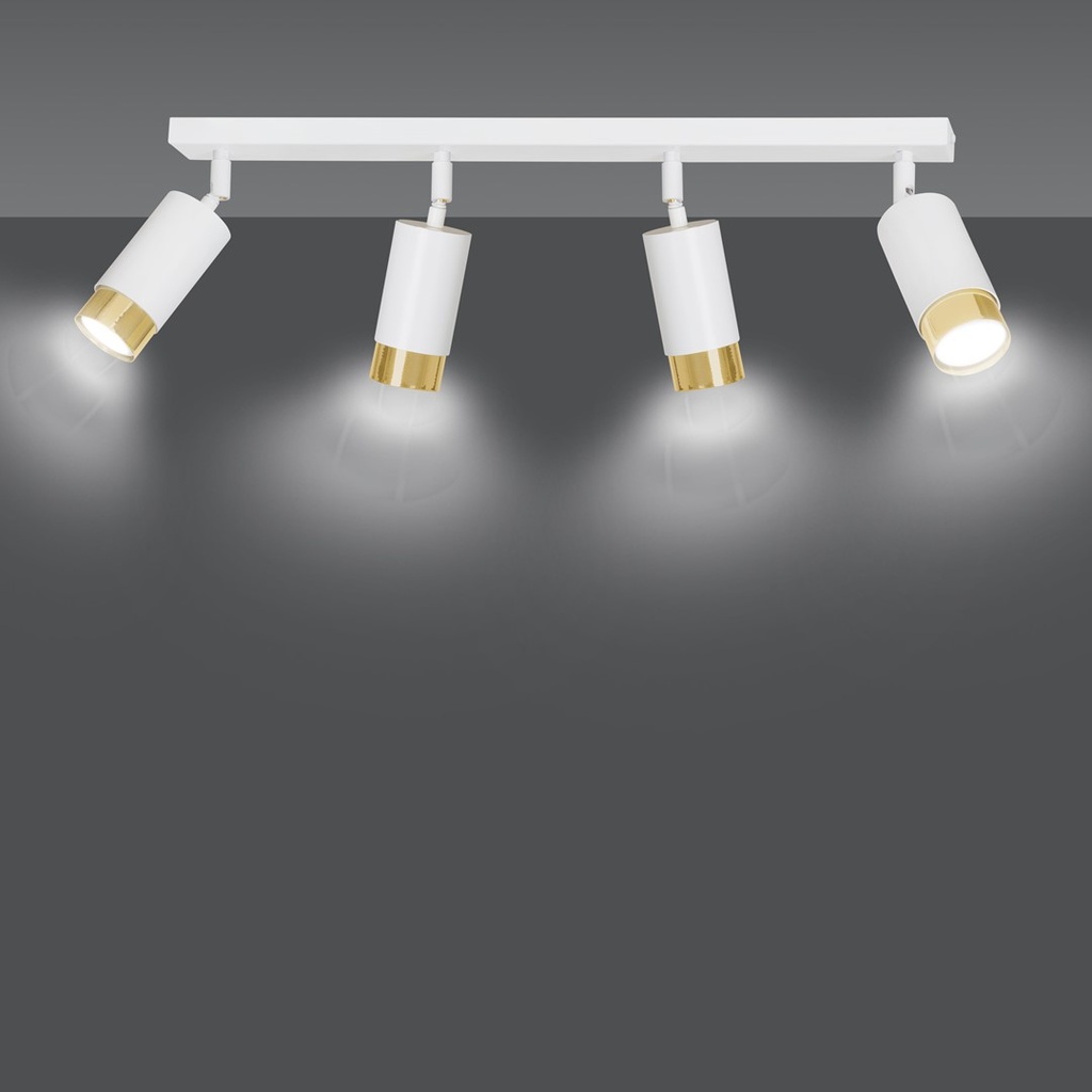 Hiro 4 ceiling lamp – Gold – photo 4