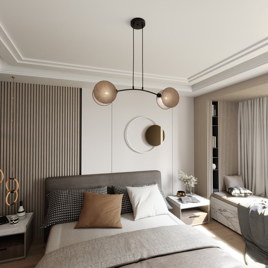 Motif 2 pendant lamp – Natural – photo 4