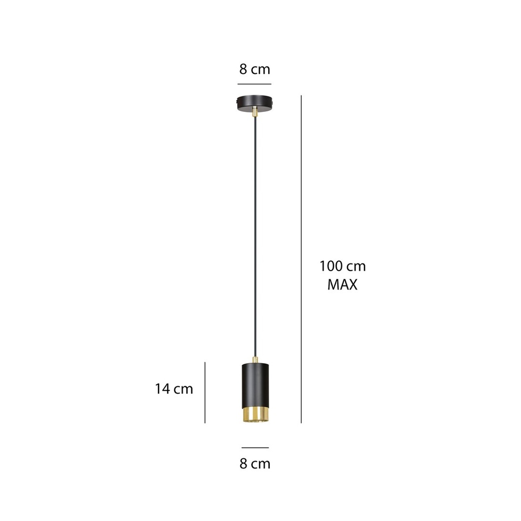 Fumiko 1 pendant lamp – Gold – photo 9