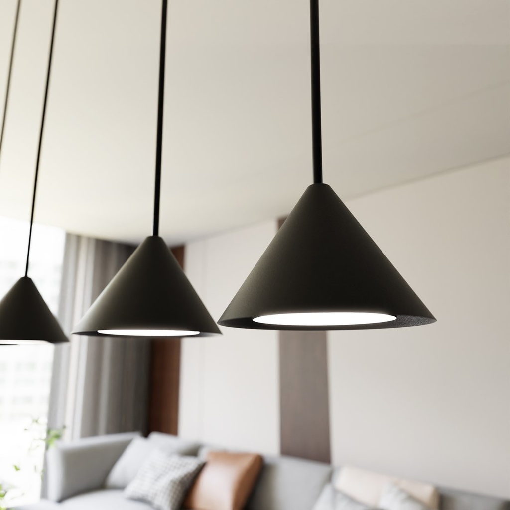 Lampada a sospensione Elit 1 – Nero – foto 7