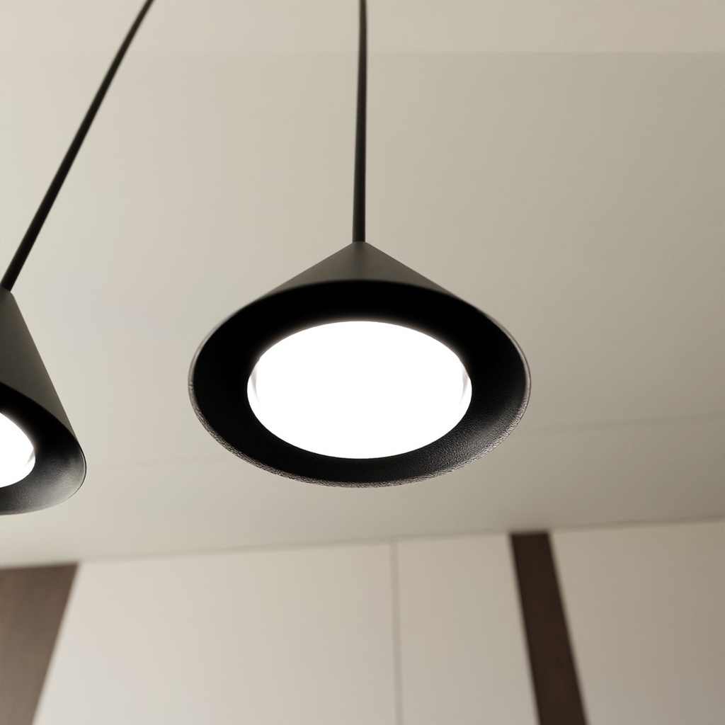 Lampada a sospensione Elit 1 – Nero – foto 9