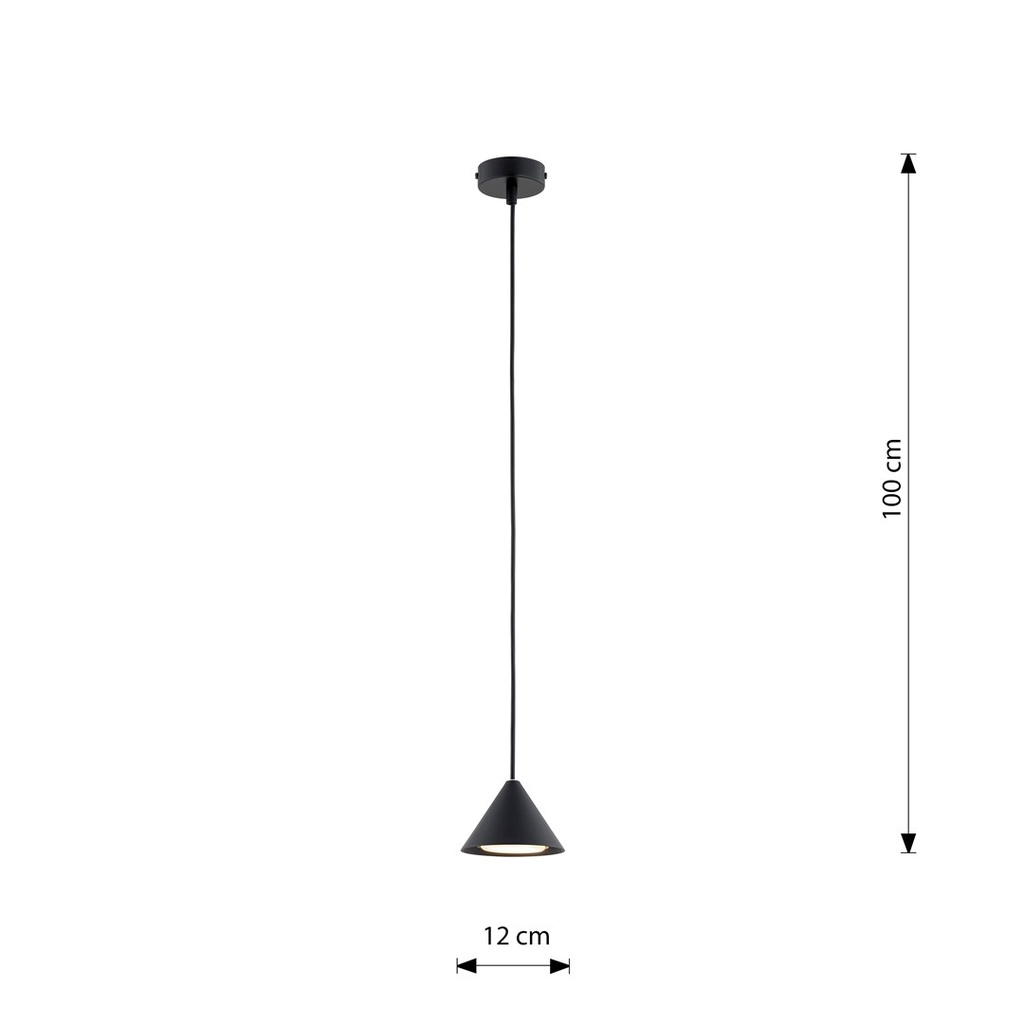 Lampada a sospensione Elit 1 – Nero – foto 11