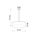 ARENA 45 pendant lamp – White – photo 5