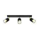 Lampada da soffitto NERO 3 – nero/oro – foto 2