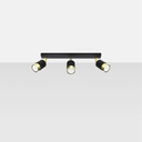 Lampada da soffitto NERO 3 – nero/oro – foto 3