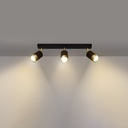 Lampada da soffitto NERO 3 – nero/oro – foto 4