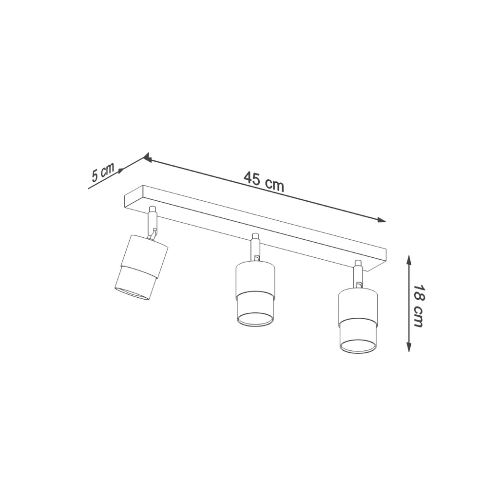 Lampada da soffitto NERO 3 – nero/oro – foto 5