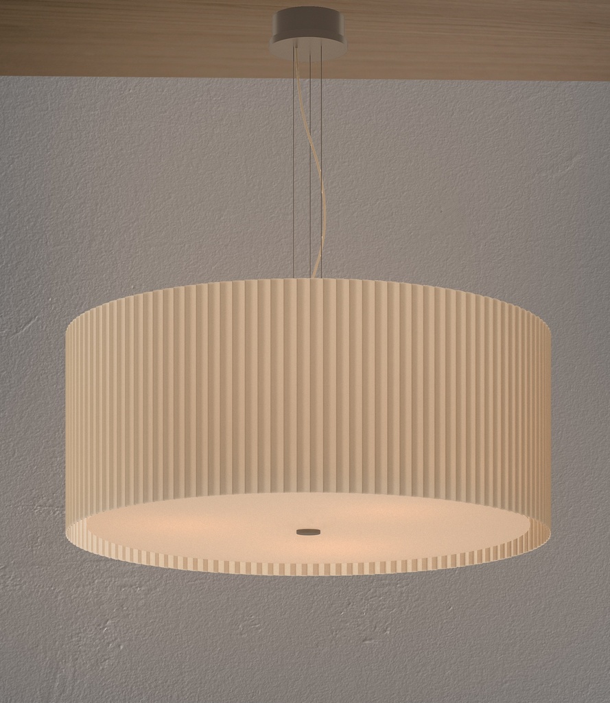 E1 Pleated Ceiling Lamp Exclusive Handmade in Italy