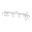 Lampada da soffitto RING 6L – Bianco – foto 5