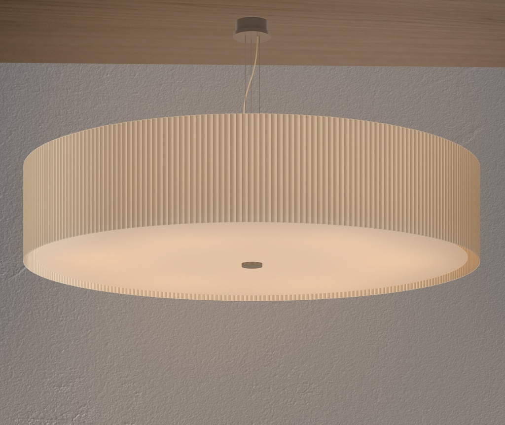 E3 Pleated Ceiling Lamp Exclusive Handmade in Italy