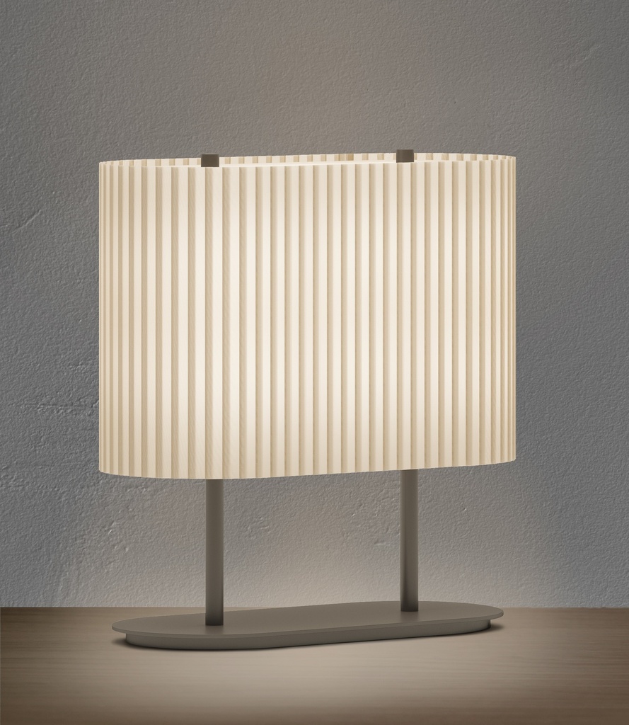 E10 Pleated Table Lamp Exclusive Handmade in Italy