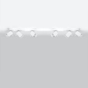 Plafonnier MERIDA 6L – Blanc – photo 3