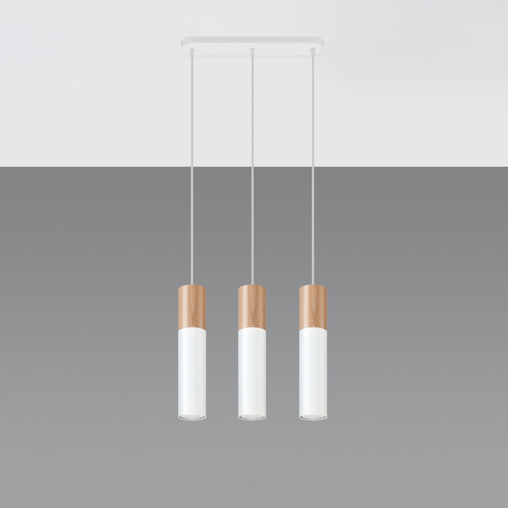 PABLO 3 pendant lamp – White – photo 3
