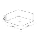 Lampada da soffitto LOKKO 45 – Bianco – foto 5