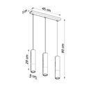 LOOPEZ 3L pendant lamp – Chrome – photo 5