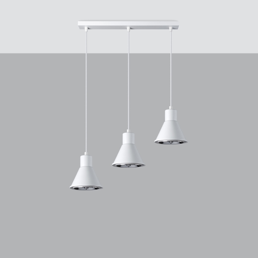 Lampada a sospensione TALEJA 3 [ES111] – Bianco – foto 3