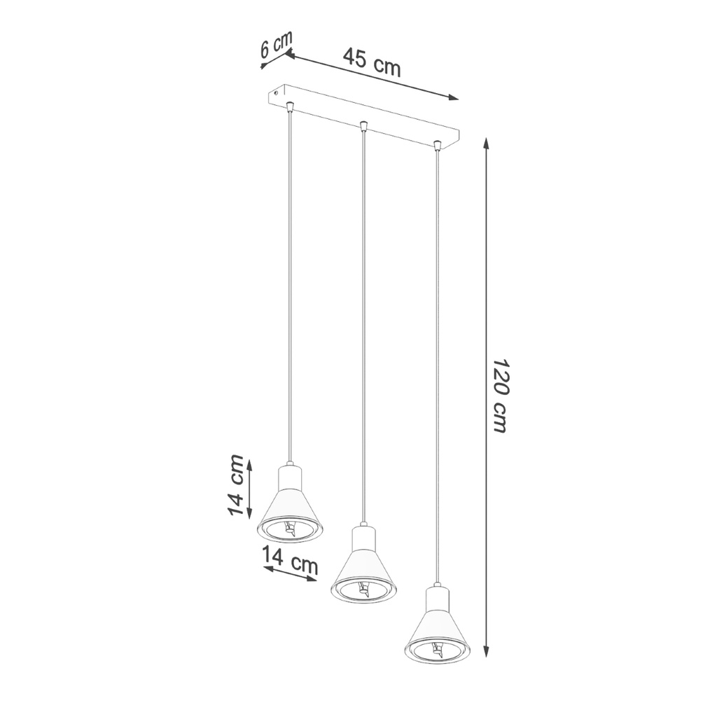 Lampada a sospensione TALEJA 3 [ES111] – Bianco – foto 5