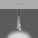 Lampada a sospensione PABLO 3P – Bianco – foto 4