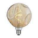 Golden Bumped LED Light Bulb Globe G140 Spiral Filament