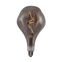 LED bulb Smoky Bumped XXL Pear A165 curved spiral filament