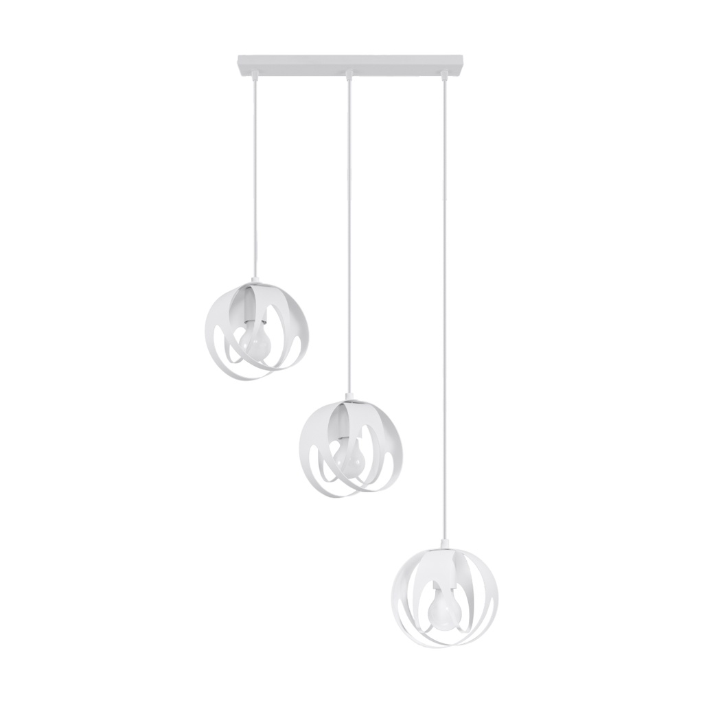 Lampada a sospensione TULOS 3L – Bianco – foto 2