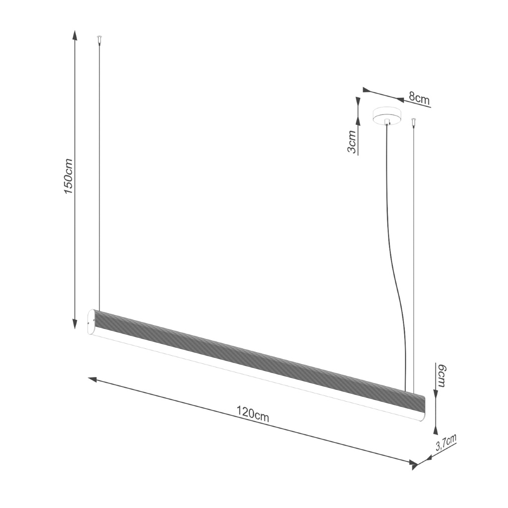 Lampada a sospensione FARGE LED 3000K – bianco – foto 10