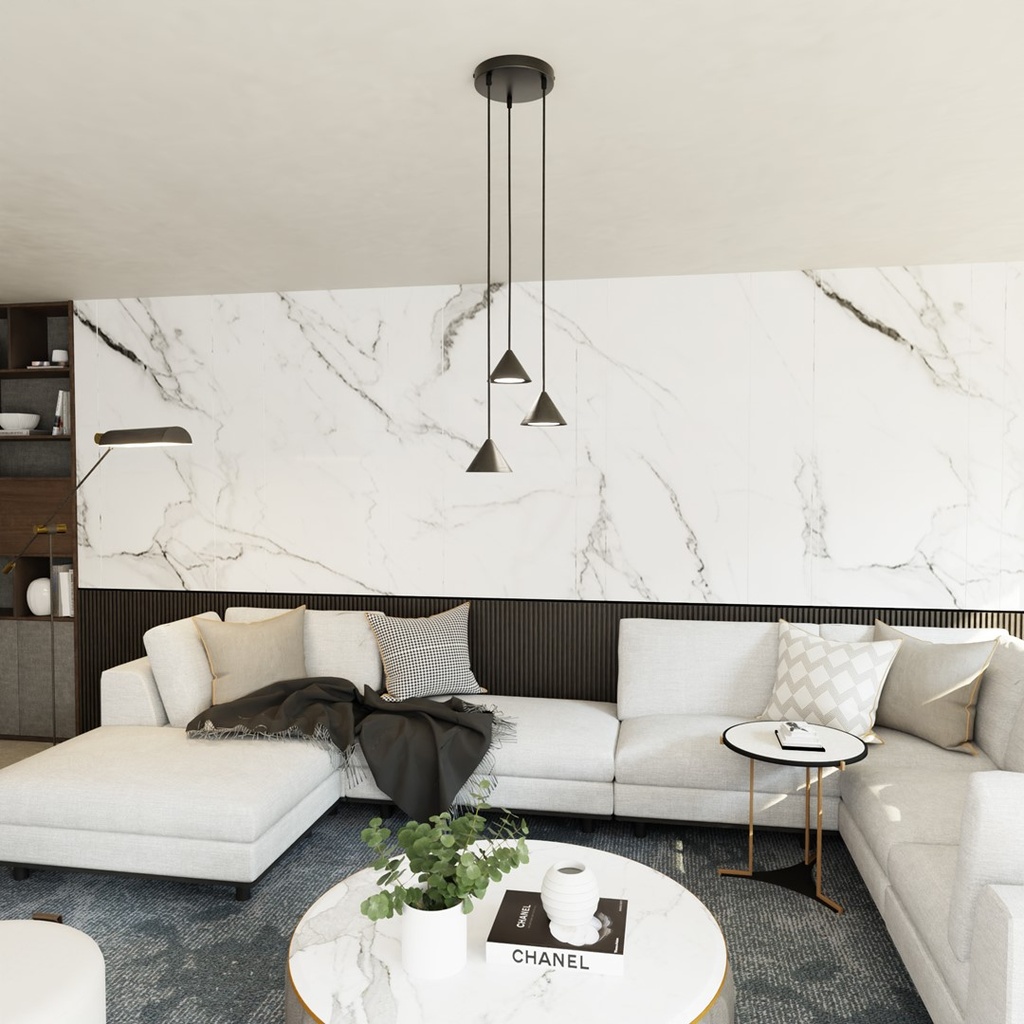 Lampada a sospensione Elit 3 Premium – Nero – foto 3