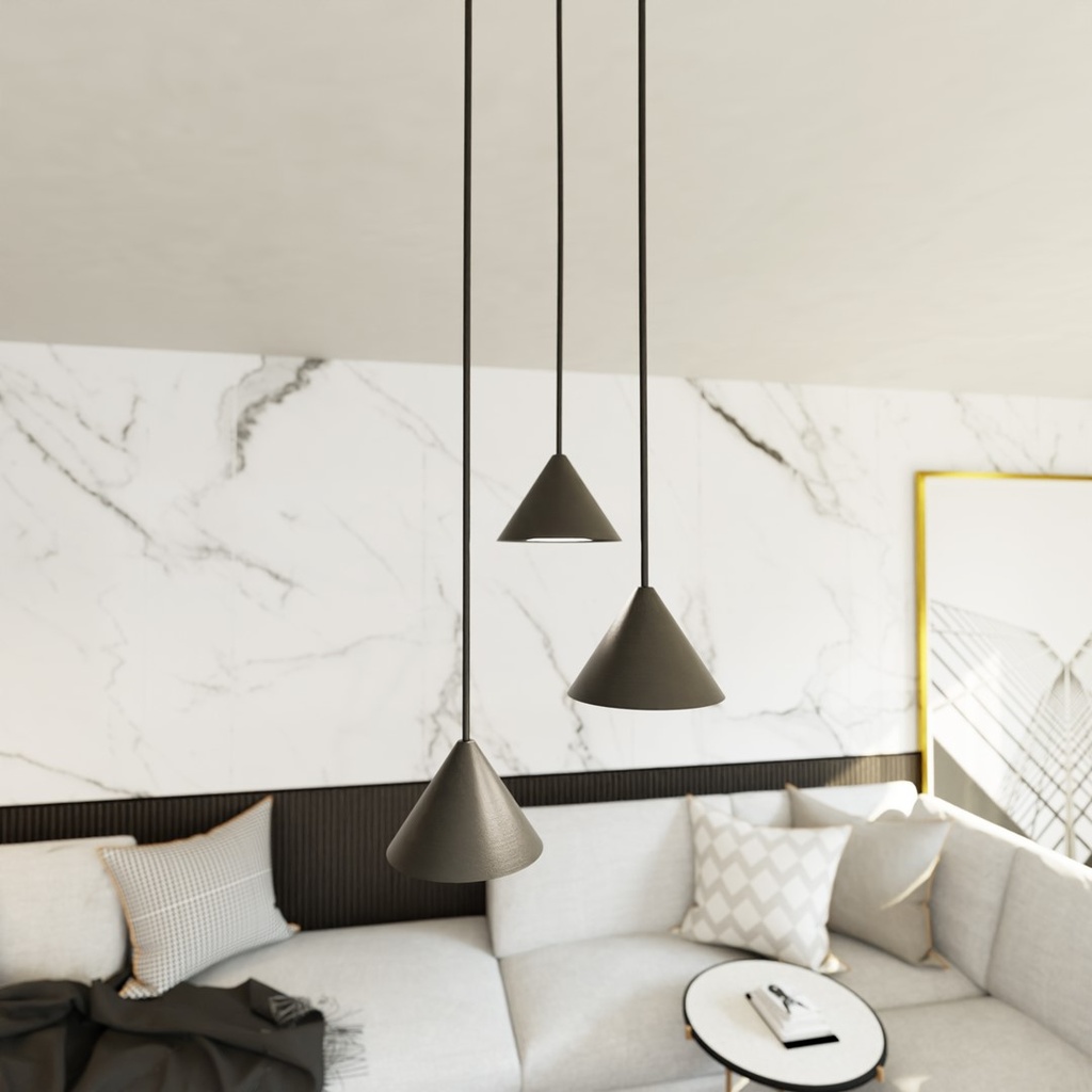 Lampada a sospensione Elit 3 Premium – Nero – foto 4