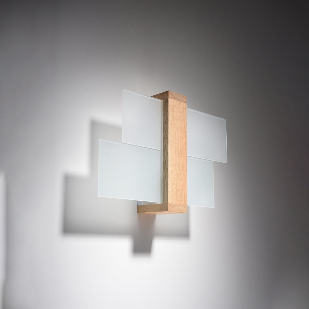 Lampada da parete FENIKS 1 – legno naturale – foto 3