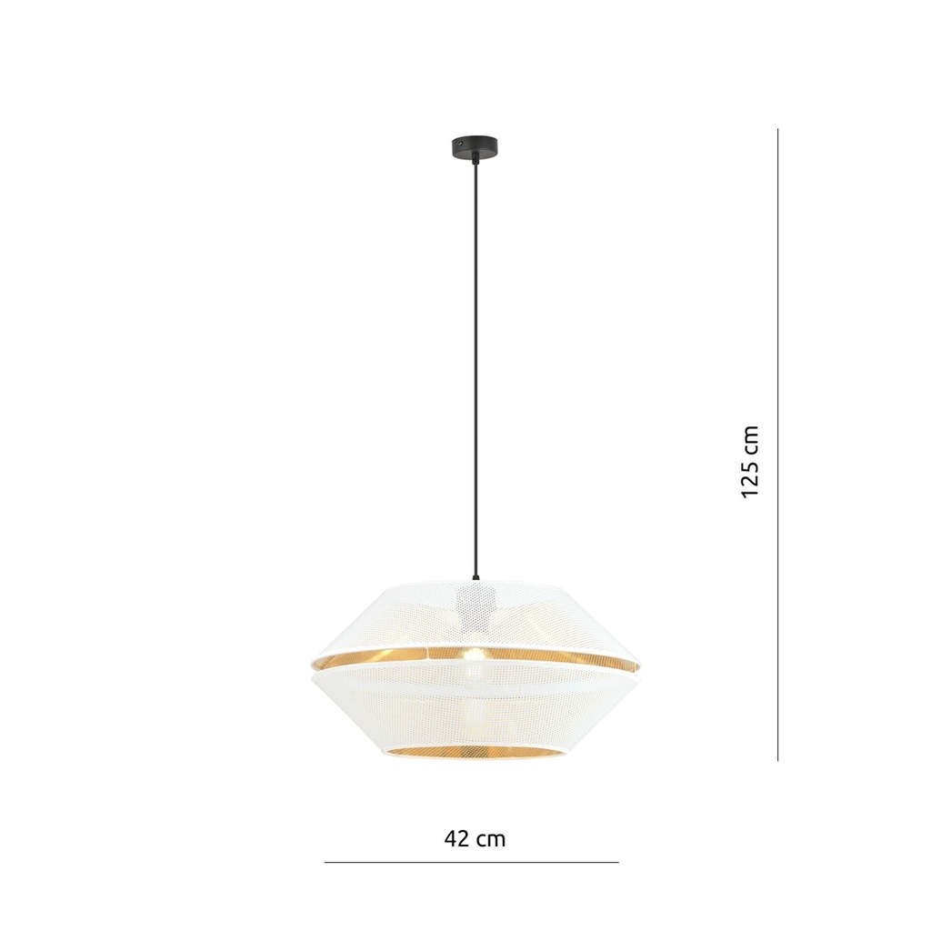 Lampada a sospensione MALIA 1 – Bianco – foto 5